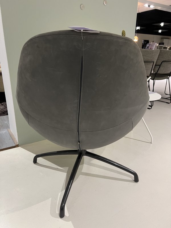 Nylo Fauteuil - Design on Stock (Leder Cabo 9273 Slate, Voeten Dark) - Afbeelding 4