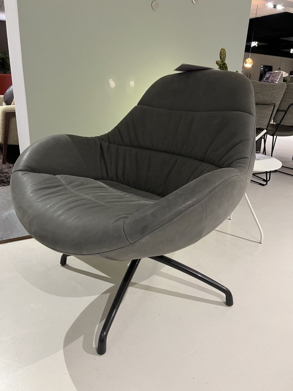 Nylo Fauteuil - Design on Stock (Leder Cabo 9273 Slate, Voeten Dark) - Afbeelding 5