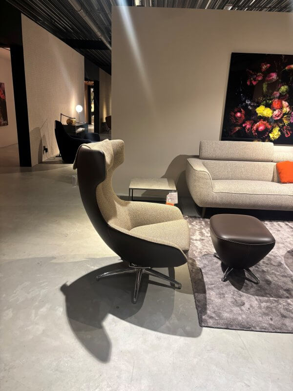 Caruzzo Fauteuil en poef van Leolux - Afbeelding 2