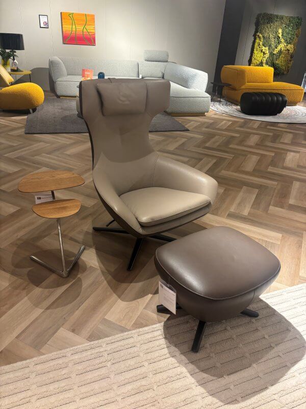 Caruzzo Fauteuil Plus en poef van Leolux - Afbeelding 2