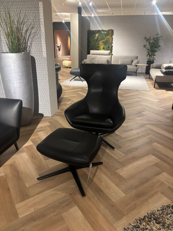 Caruzzo Fauteuil Plus en poef van Leolux - Afbeelding 2